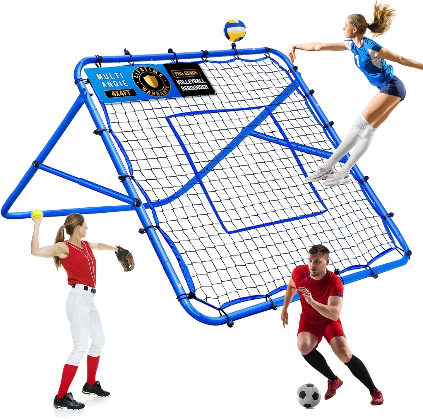 4x4 Adjustable Sports Rebounder Training Net